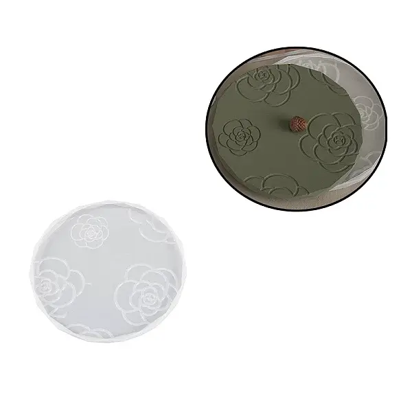 Camelia Pattern Food Grade Silicone Coaster Molds