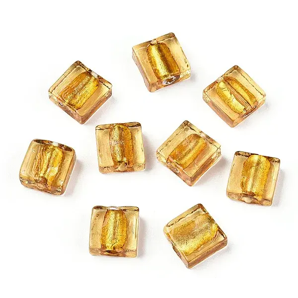 Handmade Silver Foil Lampwork Beads