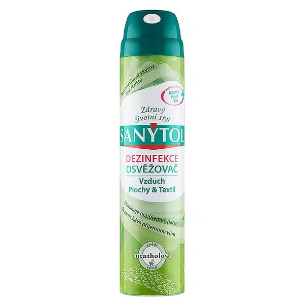 SANYTOL Dezinfekční osvěžovač vzduchu, ploch a textilií s vůní mentholu 300ml