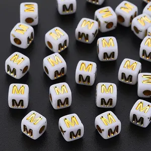Opaque White Acrylic Beads