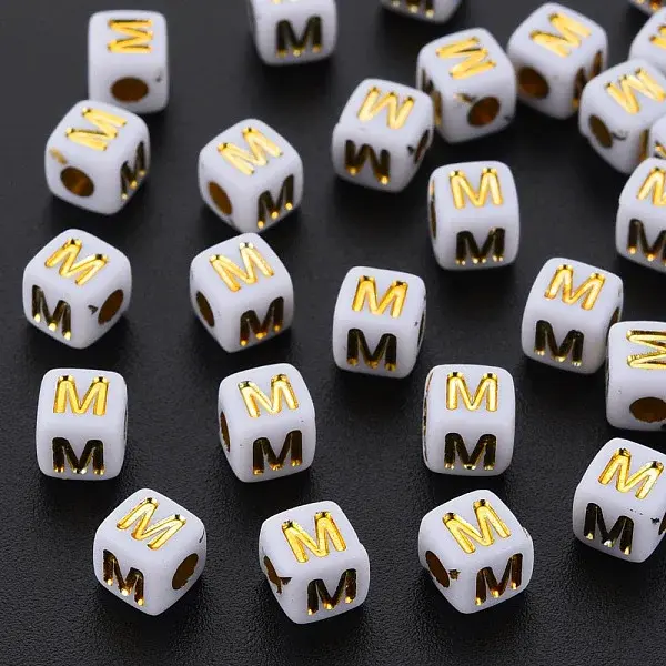 Opaque White Acrylic Beads
