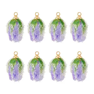 10Pcs Transparent Acrylic Pendants