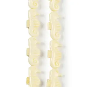 Synthetic Coral Carved Beads Strands