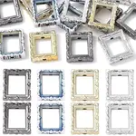 15Pcs Plating Opaque Acrylic Beads