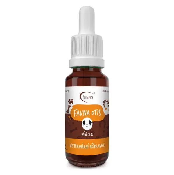 FAUNA Otis ušní olej při potížích s vnějším uchem 20 ml