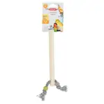 ZOLUX Bidlo pro ptáky dřevěné s lanem L 23,5 cm