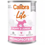 CALIBRA Life konzerva Puppy&Junior Chicken&rice pro štěňata 400 g