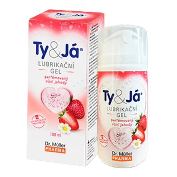 DR. MÜLLER Ty & Já Lubrikační parfémovaný gel vůní jahody 100 ml
