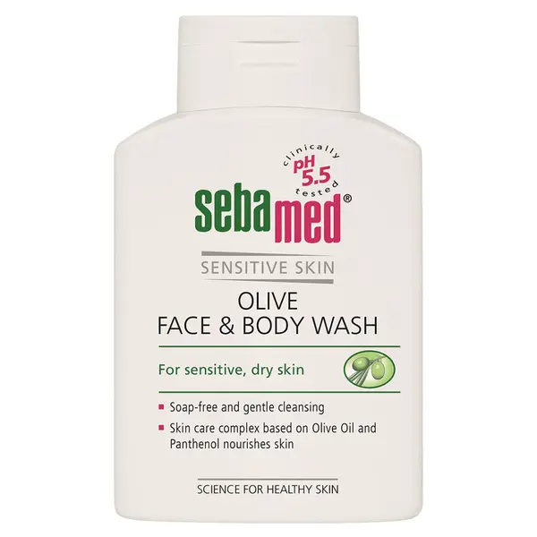 SEBAMED Mycí emulze s olivovým olejem na obličej a tělo 200 ml