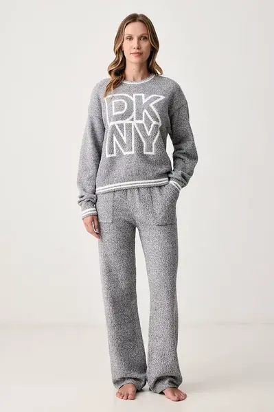 DKNY  dvoudílné pyžamo dámské fleecové