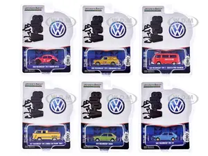 "Club Vee-Dub" Series 19 Set of 6 pieces 1/64 Diecast Model Cars by Greenlight