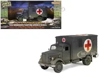 Opel-Blitz Kfz.305 Ambulance Gray (Weathered) "German Army" "Armoured Fighting Vehicle" Series 1/32 Diecast Model by Forces of Valor