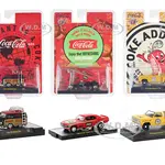 "Coca-Cola" Set of 3 pieces Release 34 Limited Edition to 10000 pieces Worldwide 1/64 Diecast Model Cars by M2 Machines