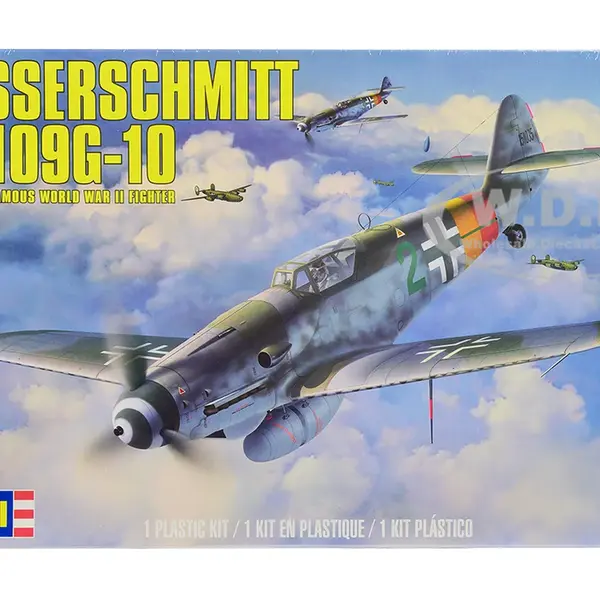 Level 4 Model Kit Messerschmitt Bf 109G-10 Fighter Aircraft "Germanys Famous World War II Fighter" 1/48 Scale Model by Revell