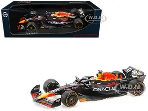 Red Bull Racing RB19 1 Max Verstappen "Oracle" Winner F1 Formula One "Belgian GP" (2023) with Driver Limited Edition to 204 pieces Worldwide 1/18 Die