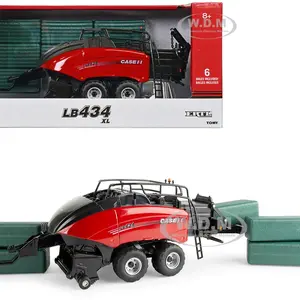 Case IH LB434 XL Large Square Baler Red and Black with 6 Bales "Case IH Agriculture" Series 1/32 Diecast Model by ERTL TOMY