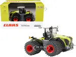 Claas 4500 Xerion Tractor with Dual Wheels Green with Gray Top "Prestige Collection" 1/64 Diecast Model by ERTL TOMY