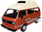 Volkswagen Type 2 (T3) Camper Van Brown Metallic with Cream Top 1/24 Diecast Model Car by Motormax