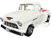 1955 Chevrolet 3100 Stepside Pickup Truck Cream with White Interior "Timeless Legends" Series 1/24 Diecast Model Car by Motormax