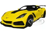 2019 Chevrolet Corvette C7 ZR1 Corvette Racing Yellow Tintcoat with Carbon Top 1/18 Model Car by Autoart