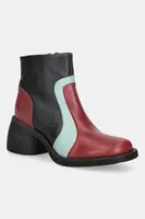 Kožené kotníkové boty Fly London HEWI304FLY dámské, černá barva, na podpatku, P145304003