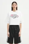 Bavlnené tričko Fiorucci Curly Lollipop Logo Cropped Padded