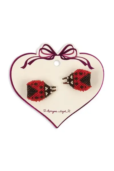 Sponky Konges Sløjd 2 PACK LADYBUG BEADED HAIR CLIP