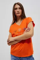 Marisse Women's T-Shirt L-Ts-4037 Orange