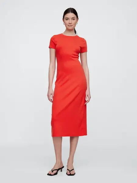 GAP Knitted midi dress with cutouts - Women's
