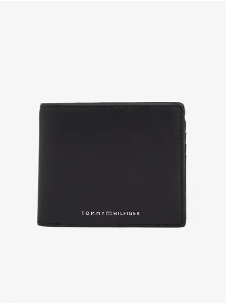 Černá pánská kožená peněženka Tommy Hilfiger Modern Leather CC and  - Pánské