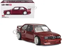 BMW M3 (E30) "Kaido GT V1" Red Metallic with Graphics (Designed by Jun Imai) "Kaido House" Special 1/64 Diecast Model Car by Mini GT
