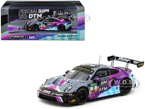 Porsche 911 GT3 R 9 Tim Heinemann "Deutsche Tourenwagen Masters" (2023) "Hobby64" Series 1/64 Diecast Model Car by Tarmac Works