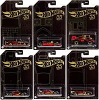 2023 "Pearl &amp; Chrome" 6 piece Set Diecast Model Cars by Hot Wheels