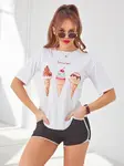 Resti Women's sports set with a t-shirt and shorts Ice Cream