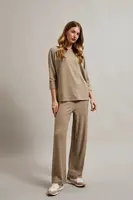 Marisse Women's Trousers Z-Sp-4520 Beige Melange