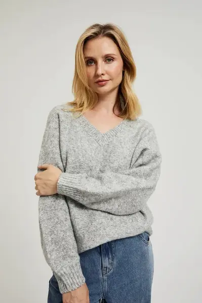 Marisse Women's Sweater Z-Sw-4534 L.Grey Mel