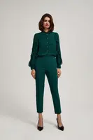 Marisse Emerald Green 7/8 Leg Crease Trousers