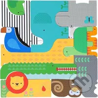Wooden Puzzle + Play: Shaped Safari Animals - Petit Collage - puzzle z kategorie Maxi dílky