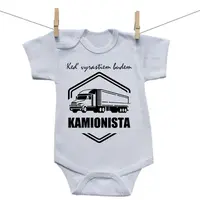 Boodyy Body s krátkym rukávom Keď vyrastiem budem kamionista 80 (9-12 mesiacov)