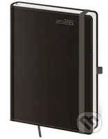 Týdenní diář 2026 B6 Double Black s poutkem