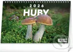 NOTIQUE Stolový kalendár Huby 2026 (riadkový)