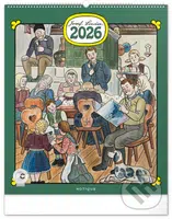 NOTIQUE Nástenný kalendár Josef Lada 2026 (univerzálne kalendárium)
