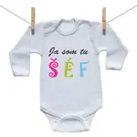 Boodyy Body s dlhým rukávom Ja som tu šéf 50 (0 mesiacov)