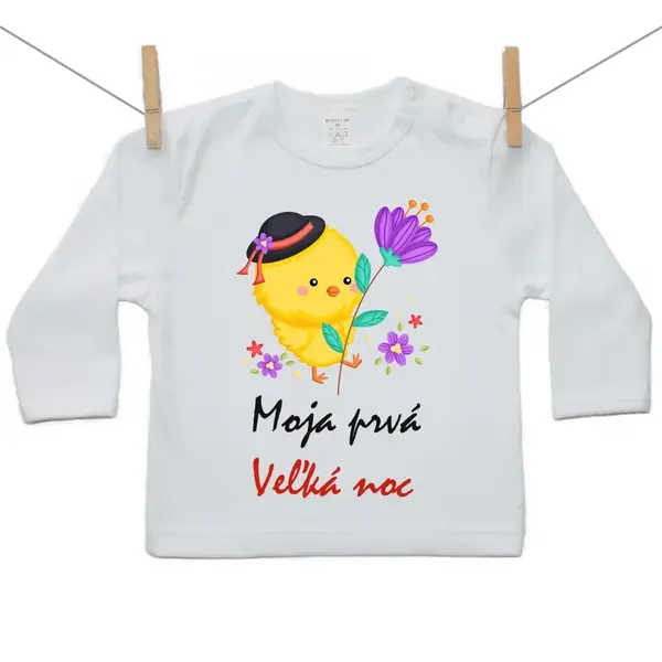 Boodyy Tričko s dlhým rukávom Moja prvá Veľká noc Chlapec 110 (4-5 rokov)