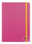 Notes - ružový so žltou gumičkou (bodkovaný)