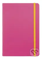 Notes - ružový so žltou gumičkou (bodkovaný)