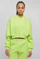 Women's cropped V-neckline in yellow