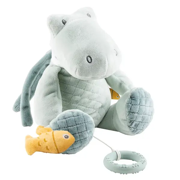 Krokodíl plyšový hudobný Romeo s hryzačkou silikón 30 cm Romeo, Jules & Sally