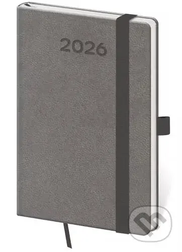 Kapesní diář 2026 Print Pop šedý