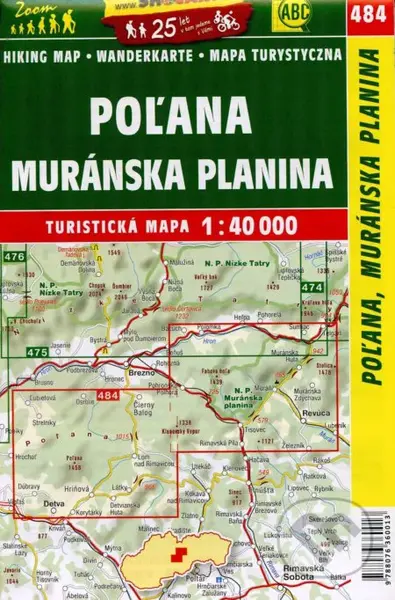 Poľana, Muránska planina 1:40 000 (Turistická mapa č. 484)